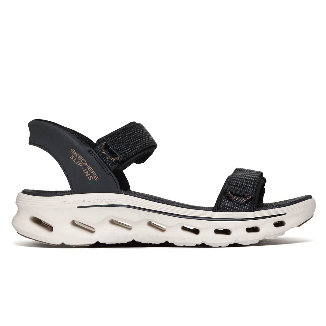 141267-BLK (1) GO WALK GLIDE-STEP 2.0 SANDAL - Image 1