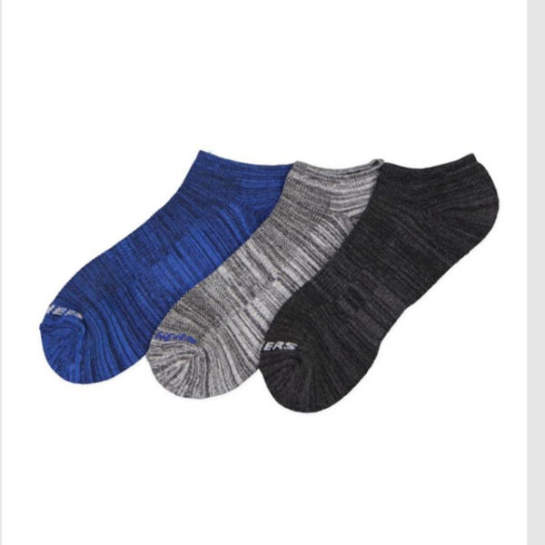 3pk Half Terry No Show Socks - Image 1