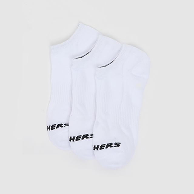 s114041c-100 Skechers Women's Non-Terry Invisible Sports Socks - Image 1